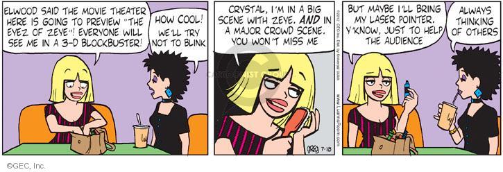 Comic Strip Greg Evans  Luann 2012-07-18 3-D movie