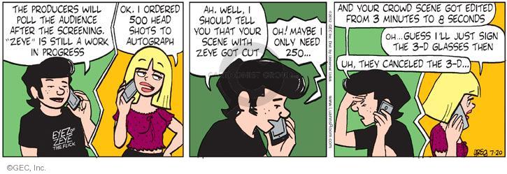 Comic Strip Greg Evans  Luann 2012-07-20 3-D glasses