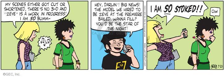 Comic Strip Greg Evans  Luann 2012-07-21 3-D movie