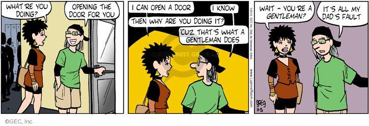 Comic Strip Greg Evans  Luann 2012-11-05 kindness