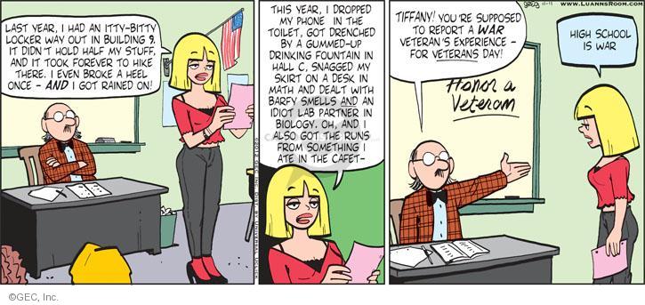 Comic Strip Greg Evans  Luann 2012-11-11 math