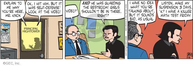Comic Strip Greg Evans  Luann 2014-02-05 math