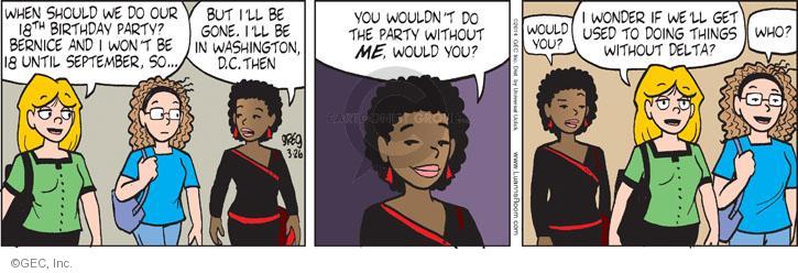 Comic Strip Greg Evans  Luann 2014-03-26 18th birthday