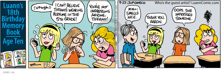 Comic Strip Greg Evans  Luann 2014-09-23 18th birthday