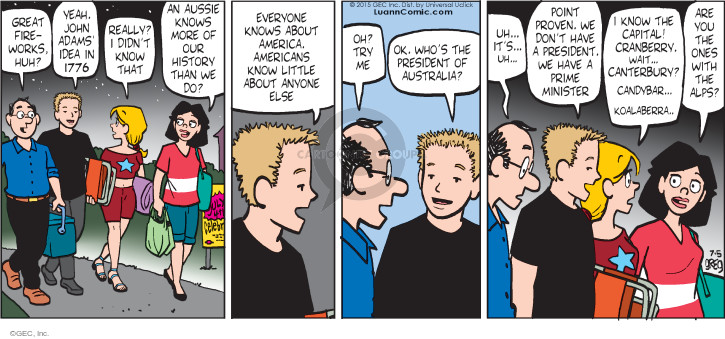 Comic Strip Greg Evans  Luann 2015-07-05 1776