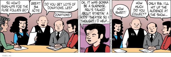 Comic Strip Greg Evans  Luann 2016-07-09 $16