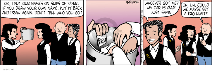 Comic Strip Greg Evans  Luann 2016-12-20 $20