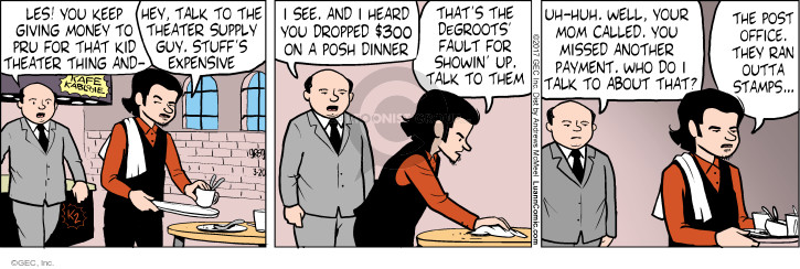 Comic Strip Greg Evans  Luann 2017-03-20 $300