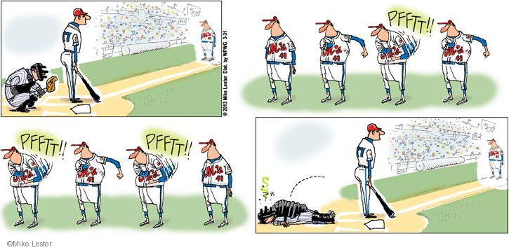 Comic Strip Mike Lester  Mike du Jour 2013-03-31 baseball batter