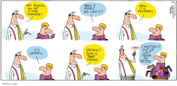 Comic Strip Mike Lester  Mike du Jour 2014-03-23 environment