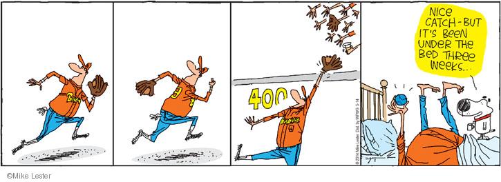 Comic Strip Mike Lester  Mike du Jour 2014-05-14 catch baseball