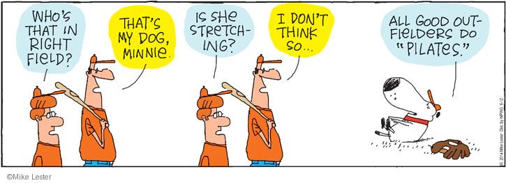 Comic Strip Mike Lester  Mike du Jour 2014-06-12 softball