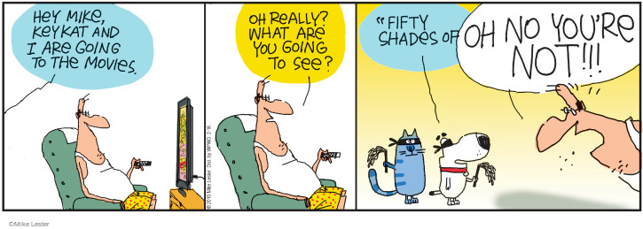 Comic Strip Mike Lester  Mike du Jour 2015-02-16 50 Shades of Grey