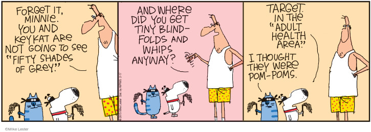 Comic Strip Mike Lester  Mike du Jour 2015-02-17 50 Shades of Grey