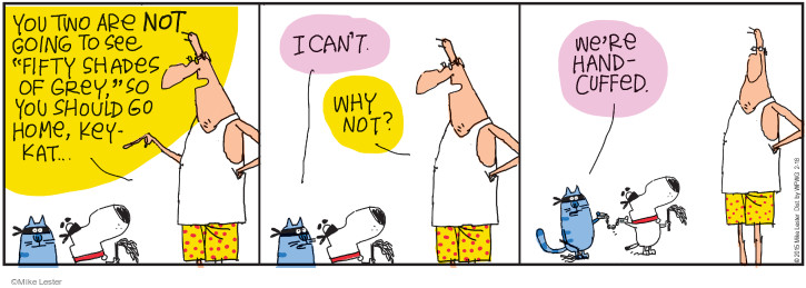 Comic Strip Mike Lester  Mike du Jour 2015-02-18 50 Shades of Grey