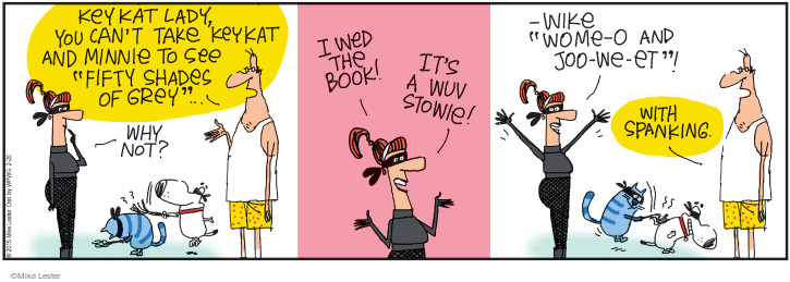 Comic Strip Mike Lester  Mike du Jour 2015-02-20 50 Shades of Grey