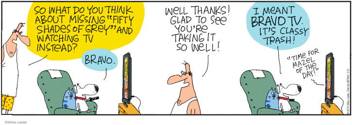 Comic Strip Mike Lester  Mike du Jour 2015-02-21 50 Shades of Grey