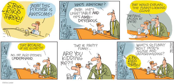 Comic Strip Mike Lester  Mike du Jour 2015-08-09 baseball
