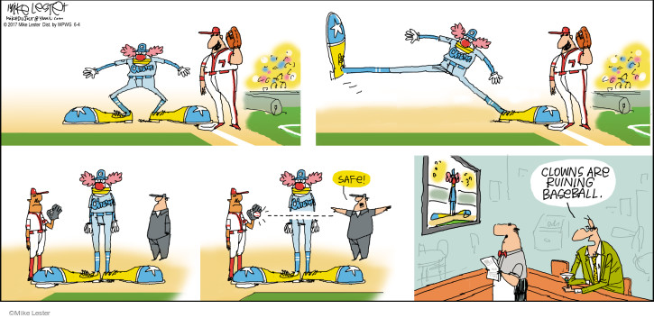 Comic Strip Mike Lester  Mike du Jour 2017-06-04 baseball