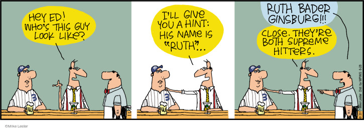Comic Strip Mike Lester  Mike du Jour 2017-06-28 baseball hit