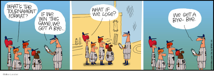 Comic Strip Mike Lester  Mike du Jour 2018-09-04 softball