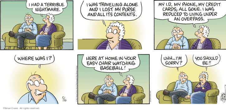 Comic Strip Brian Crane  Pickles 2021-05-16 baseball card