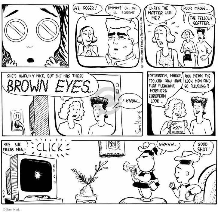 Comic Strip Sam Hurt  Queen of the Universe 1990-10-07 pleasant