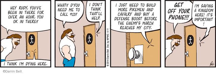 Comic Strip Darrin Bell  Rudy Park 2014-04-11 911