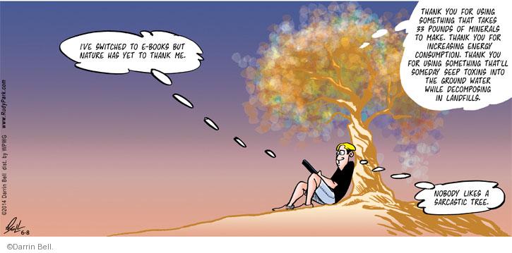 Comic Strip Darrin Bell  Rudy Park 2014-06-08 environment