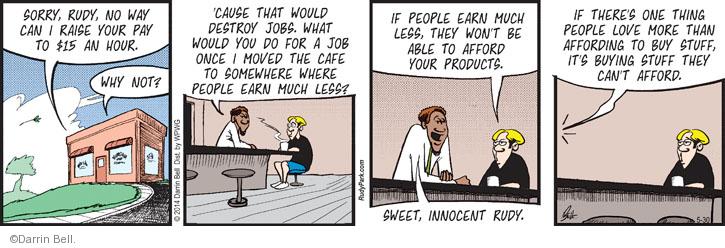 Comic Strip Darrin Bell  Rudy Park 2014-05-30 $15