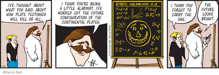 Comic Strip Darrin Bell  Rudy Park 2014-07-15 math