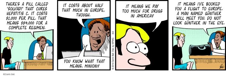 Comic Strip Darrin Bell  Rudy Park 2014-08-06 $1,000