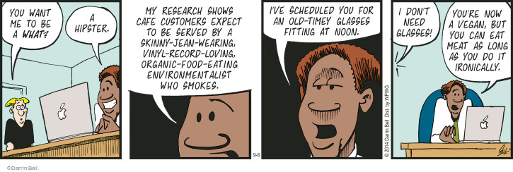 Comic Strip Darrin Bell  Rudy Park 2014-09-06 environment