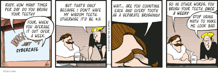 Comic Strip Darrin Bell  Rudy Park 2014-10-10 math