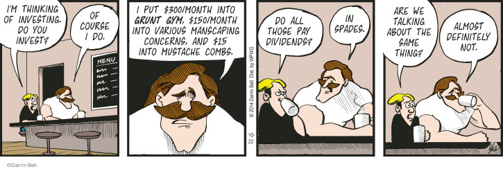 Comic Strip Darrin Bell  Rudy Park 2014-10-22 $15