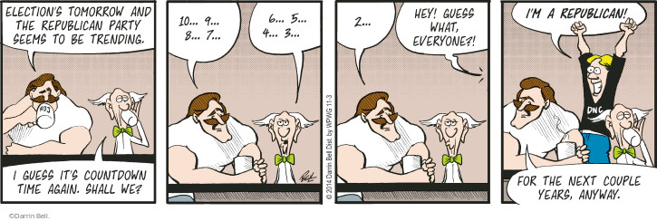 Comic Strip Darrin Bell  Rudy Park 2014-11-03 2014 election