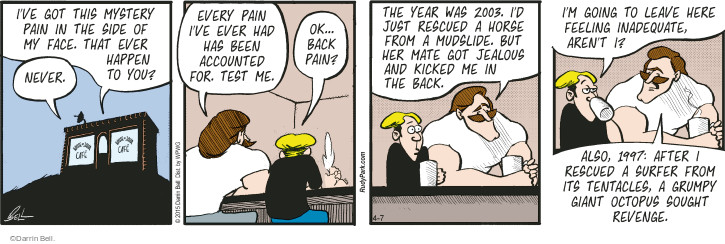 Comic Strip Darrin Bell  Rudy Park 2015-04-07 2003