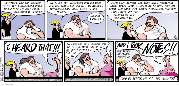 Comic Strip Darrin Bell  Rudy Park 2015-05-10 20th century