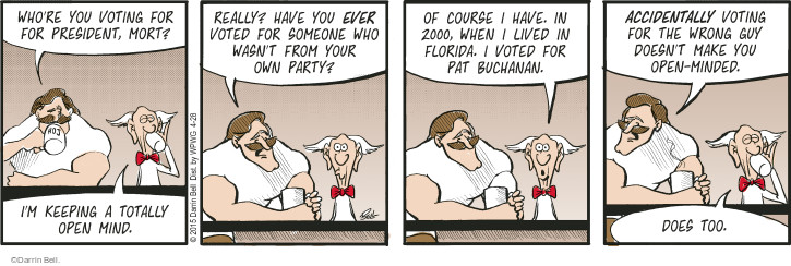 Comic Strip Darrin Bell  Rudy Park 2015-04-28 2000