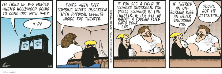 Comic Strip Darrin Bell  Rudy Park 2015-05-23 3-D movie