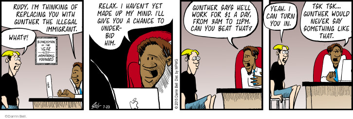 Comic Strip Darrin Bell  Rudy Park 2015-07-23 3am