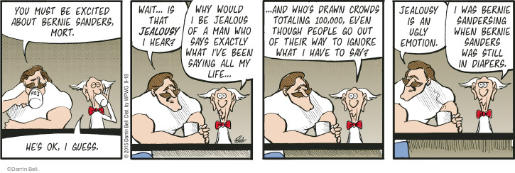 Comic Strip Darrin Bell  Rudy Park 2015-09-18 2016 Election Bernie Sanders