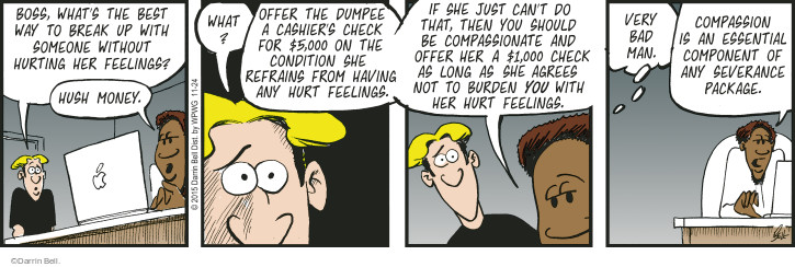 Comic Strip Darrin Bell  Rudy Park 2015-11-24 $1,000
