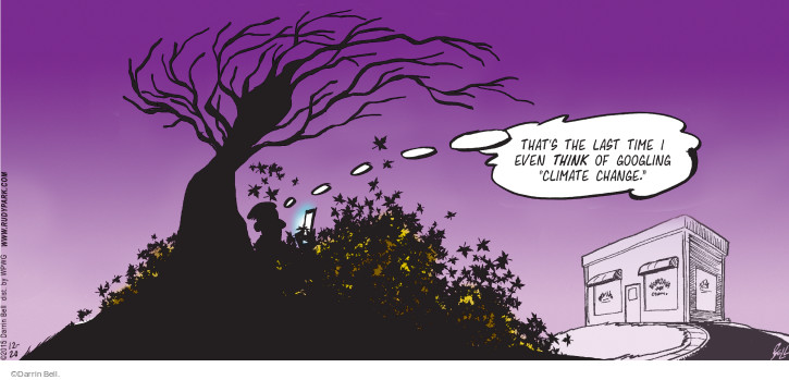 Comic Strip Darrin Bell  Rudy Park 2015-12-20 environment