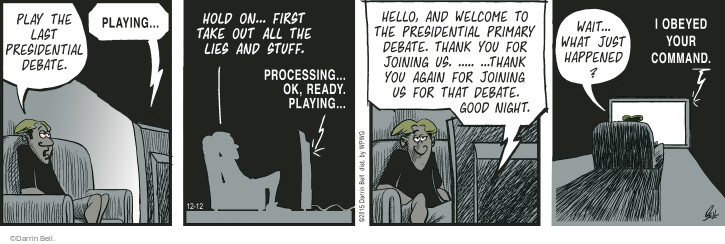 Comic Strip Darrin Bell  Rudy Park 2015-12-12 2016 election debate