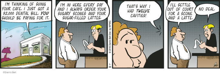 Comic Strip Darrin Bell  Rudy Park 2016-01-20 $2,000