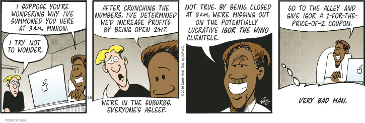 Comic Strip Darrin Bell  Rudy Park 2016-03-05 24 hours