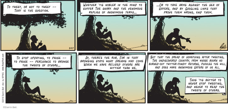 Comic Strip Darrin Bell  Rudy Park 2016-03-27 'tis