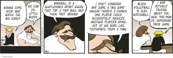 Comic Strip Darrin Bell  Rudy Park 2016-05-06 baseball