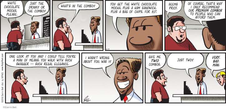 Comic Strip Darrin Bell  Rudy Park 2016-06-12 $17